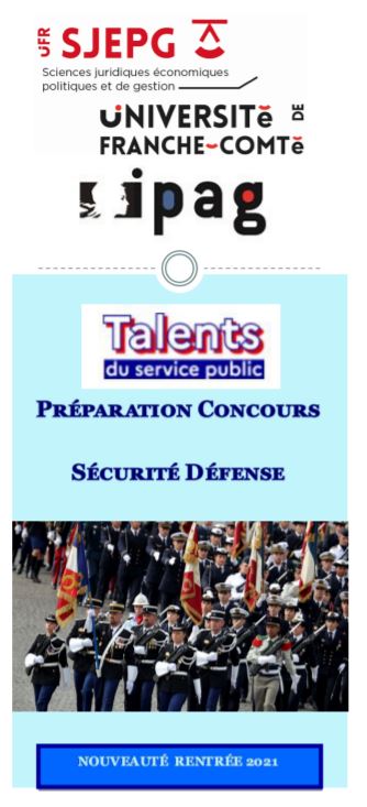 Plaquette Prépa Talents sécurité et défense 